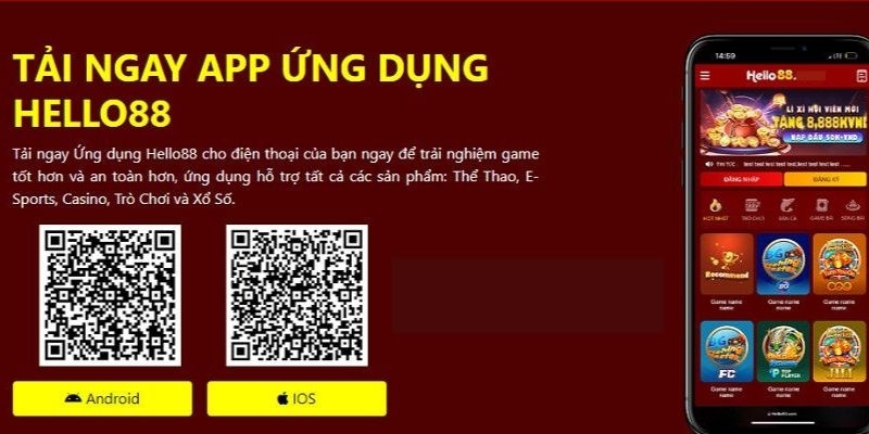 Tải app ở Hello88 là thao tác rất dễ thực hiện